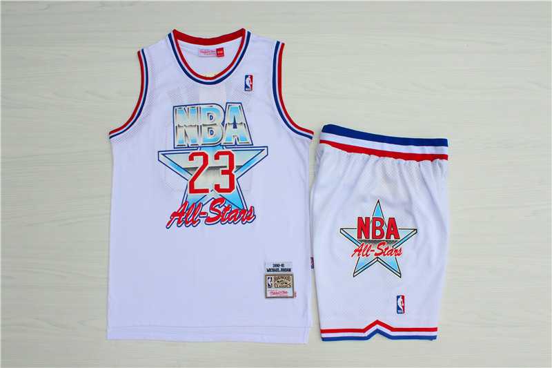 Bulls 23 Michael Jordan White 1992 All Star Hardwood Claasics Jersey (With Shorts),We sell and wholesale Bulls 23 Michael Jordan White 1992 All Star Hardwood Claasics Jersey (With Shorts) on line form chian!